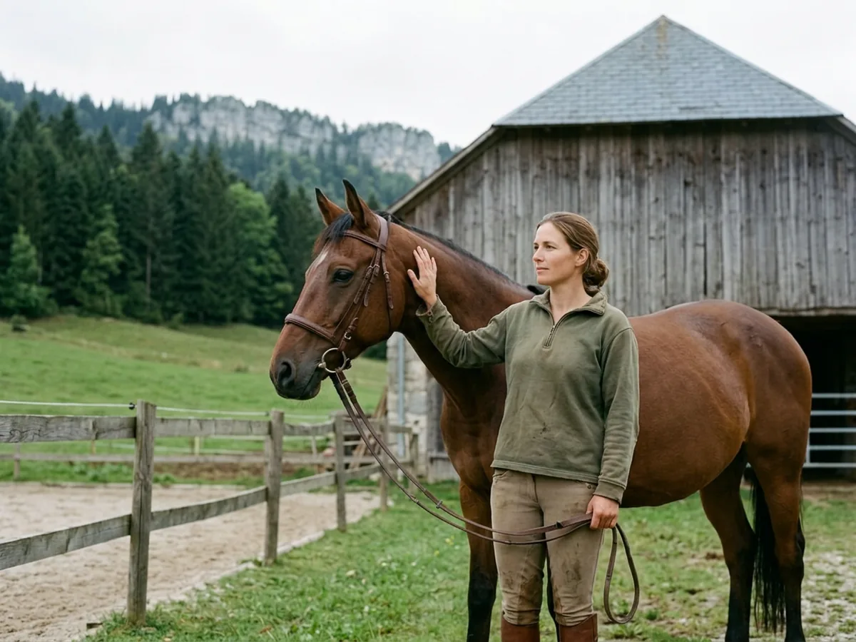Cours d'équitation à Saint-Alban-d'Hurtières, Savoie