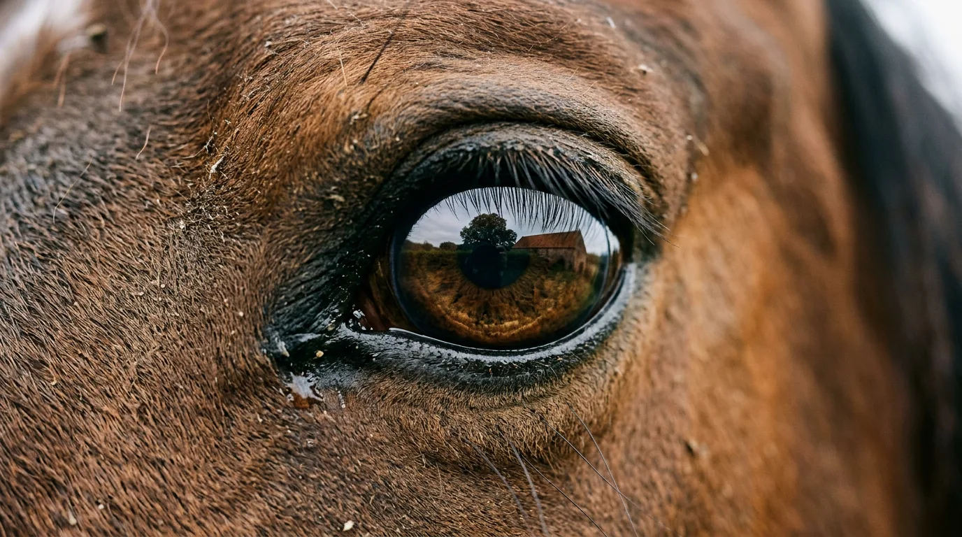 Un regard de cheval, Écurie Utopia, Saint-Alban-d'Hurtières