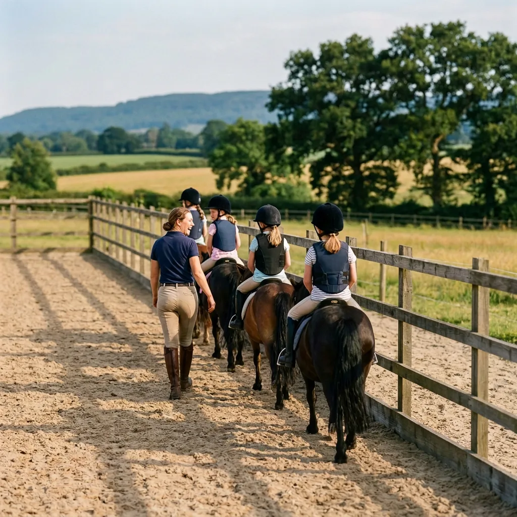 Cours de poney à Saint-Alban-d'Hurtières, Savoie