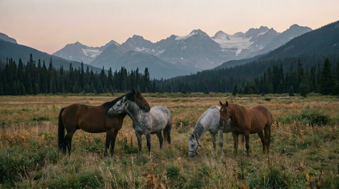 Chevaux en liberté, Écurie Utopia, Savoie